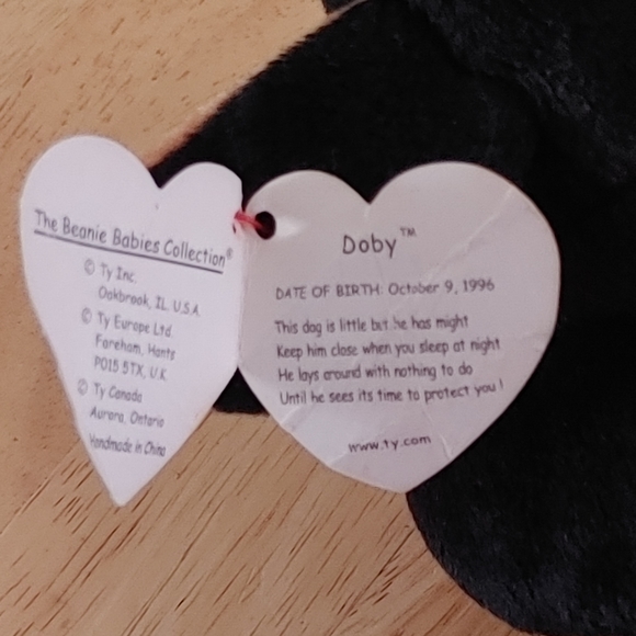 Ty Beanie Baby Doby the Doberman - Picture 4 of 6